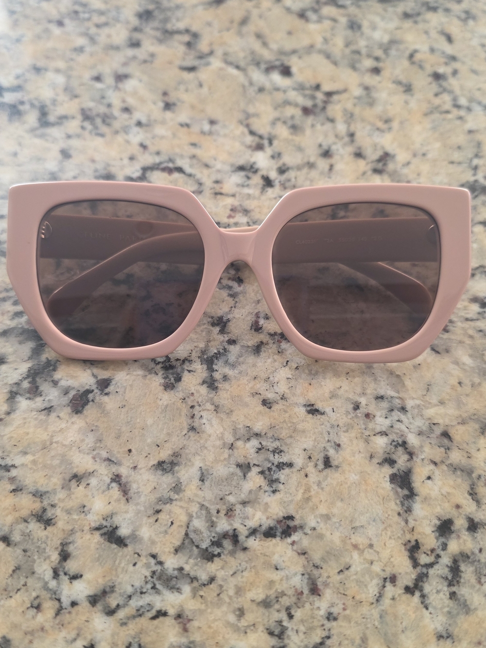 Celine Pink Square Frame Sunglasses